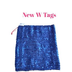 Tube Top Stretch Royal Blue Stretchy Tube Top S